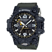 卡西欧(CASIO)手表 G-SHOCK系列时尚运动休闲防水石英男表GWG-1000-1A3 黑绿