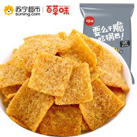 百草味 小米锅巴 烧烤味 袋装80g 休闲零食