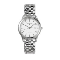 浪琴Longines-军旗系列 L4.774.4.12.6 机械男表 白色表盘