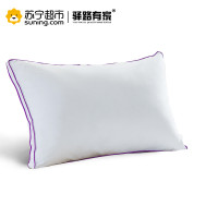 [苏宁超市]驿路有家床上用品柔肤立高羽丝绒枕 白色 48*74cm