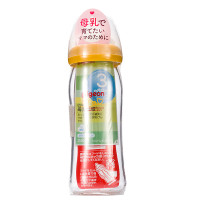 贝亲母乳实感 耐热玻璃奶瓶 黄色 240ml