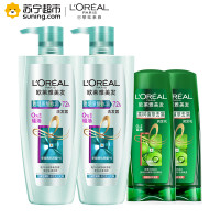欧莱雅(LOREAL)透明质酸水润洗发水700ml*2瓶+旅行装50ml*8/100ml*4/200ml*2(随机发货)