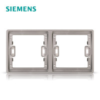 西门子(SIEMENS)开关插座 睿致钛银系列二联边框5UH81163NC02 钛银 二联边框