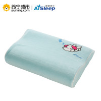 睡眠博士(AiSleep) 儿童婴儿卡通枕芯慢回弹记忆枕头 护颈记忆棉枕芯 蓝色 40*25*5/8cm
