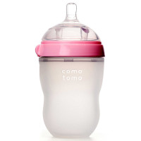 美国Comotomo奶瓶 可么多么奶瓶婴儿全 硅胶奶瓶粉色 250ml