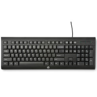 惠普（HP）K100 有线单键盘 黑色 办公键盘 家用键盘