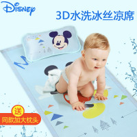 迪士尼婴儿凉席宝宝床冰丝凉席新生儿夏季席子儿童幼儿园午睡凉席 米妮小花园（送枕头）
