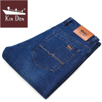 金盾(KIN DON)新款牛仔裤男冬季厚款微弹力修身休闲裤男青年裤子男直筒长裤装男士牛仔裤 金盾5102蓝色 32(2尺5)