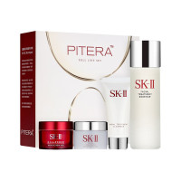 SK-II PITERA深层补水修复经典入门组四件套（青春露75ml洁面乳20g卸妆蜜15g活肤霜15g）各种肤质适用