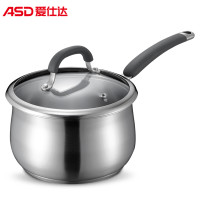 爱仕达 奶锅 宝宝婴儿辅食锅16cm 304不锈钢煮奶/热奶汤锅厚底GL1916B 电磁炉燃气通用