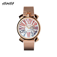 GaGa MILANO Slim系列 46MM石英表手表 5081.1 玫瑰金色