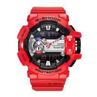 卡西欧(CASIO)手表 G-SHOCK系列 红色 运动 200米防水 电子男士手表GBA-400-4A GBA-400-4A