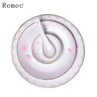 金禹瑞美（REMEC）唐山描金骨瓷 50件套蒲公英描金餐具套装