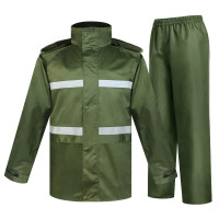 谋福 军绿色 分体 雨衣雨裤套装(M-3XL) 11954755371(套) 军绿色