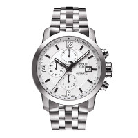 TISSOT 天梭骏驰200系列钢带自动机械男表 白色