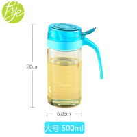 普业 玻璃防漏油壶500ML调味瓶油瓶 厨房用品酱油醋瓶