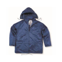 代尔塔 Delta Plus 407003-MA-XXL 聚酰胺雨衣套装，藏青色，XXL
