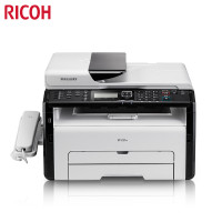 理光(RICOH) SP 221SF A4黑白激光打印机 四合一 带输稿器配置 (打印/复印/扫描/传真 23页/分钟）