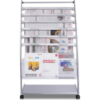 得力deli9303报刊架书报架资料架展示架杂志架多用型高档耐用