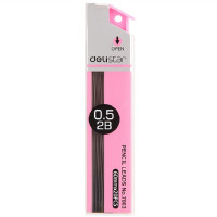 [精选]得力(deli) 7003自动铅笔芯黑色0.5mm(混) (48只价格) 黑色 黑色