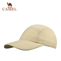 CAMEL骆驼户外休闲帽 出游透气防风时尚快干男女通用帽子 卡其