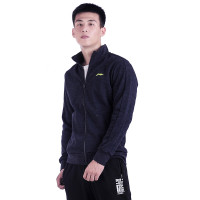 [自营]李宁(LI-NING) 17秋季 男卫衣开衫外套春季连帽立领运动运动卫衣/套头衫AWDM845 AWDM845-1 4XL