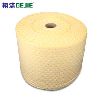 格洁 932080 化学品类吸液棉 80cm×30m×3mm×1卷/箱 黄色实验室化学品仓库应急泄漏吸附吸液棉垫吸油卷