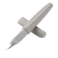 百利金(Pelikan )P457 F尖钢笔办公学生用书写练字墨水钢笔 丛林灰