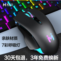 麦本本 麦刃III游戏鼠标有线绝地求生吃鸡LOL笔记本台式电脑家用MAIBENBEN有线混光呼吸灯电竞鼠标