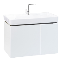 科勒(KOHLER)浴室家具45764T储物柜希尔维落地浴室柜浴室柜梳妆台洗漱台台盆多功能柜 单孔面盆+抽拉龙头+柜体 0.9M