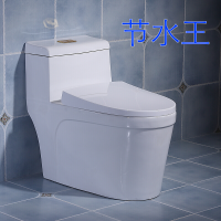 节水马桶家用抽水坐便器大管道超漩喷射虹吸式20/25/35后排 节水王智洁釉配脲醛盖板 305mm