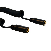 酷比客 DC3.5母转DC3.5母 卷线 黑色 音频线 LCAVDC35FDC35FBKRO-2M (单位：根)