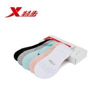 特步(Xtep)短袜2018船袜袜子女子短袜加厚毛巾底常规款运动袜882338519054 混色5双装 均码