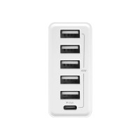 Type-C+5USB多口充电器(40W)(苹果白)