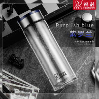 希诺(HEENOOR) XN-7577 单层玻璃杯 单个装 蓝色