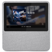 小度在家 百度AI 带屏智能音箱 WIFI/蓝牙音响 AI人工智能 爱奇艺资源 朋克黑（深灰）