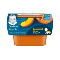嘉宝Gerber婴幼儿辅食 桃子泥 一段辅食初期 113g 美国进口