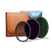 卡色（Kase) 55mm 圆形滤镜套装CPL偏振镜+ND1000减光镜+GND0.9渐灰镜 送滤镜包