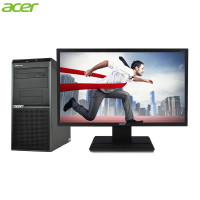 宏碁(Acer)D430台式电脑23.8寸显示器（ i3-7100 4G 1T Win7 定制）