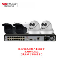 海康威视(HIKVISION)监控器高清设备 400万 poe供电 网络室外摄像头16路套装（不含硬盘）