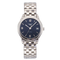 浪琴(Longines) 瑞士品牌 手表 军旗系列 机械表男 L4.774.4.96.6 蓝色