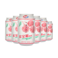 宏宝莱碳酸饮料荔枝味汽水330ml*6听