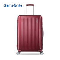 新秀丽(samsonite)飞机轮铝框箱女万向轮拉杆箱行李箱男旅行箱20/24/28寸TR8 酒红色 20寸