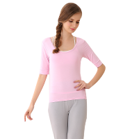 红豆居家(Hodohome)女士家居服套装女式粉色瑜伽服运动套装 粉色 165cm