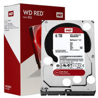 西部数据（Western Digital）红盘 6TB 5400转/64M/SATA/EFRX 网络存储硬盘