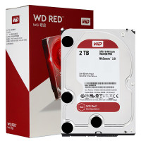 西部数据（Western Digital）红盘 2TB 5400转/64M/SATA/EFRX 网络存储硬盘