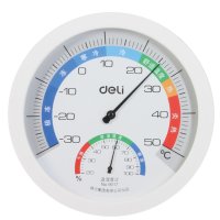 得力9017温湿度计家庭温度计办公学校工厂湿度计得力办公用品