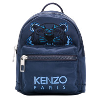 【直营】Kenzo 高田贤三 迷你号虎头刺绣涤纶双肩包背包斜跨包男女通用 深蓝色F865SF301FN7-77