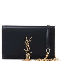 [直营]YVES SAINT LAURENT(圣罗兰)Kate Monogram系列 女士流苏单肩包斜挎包 YSL女包 黑色452159-C150J-1000