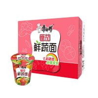 康师傅 番茄鲜蔬面单杯整箱装 80g*12